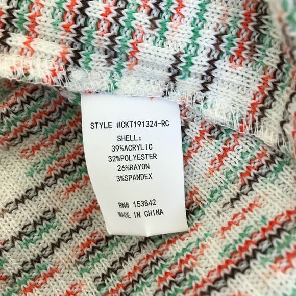 NWT Code x Mode Space Dye V-Neck Sweater Size Large A27 - Picture 4 of 4